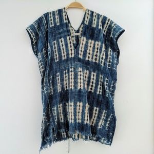 Mira Blackman vintage indigo shibori tunic